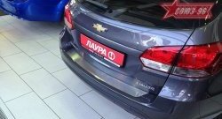 1 484 р. Накладка на задний бампер Souz-96 Chevrolet Cruze J305 хэтчбек дорестайлинг (2009-2012)  с доставкой в г. Санкт‑Петербург. Увеличить фотографию 2