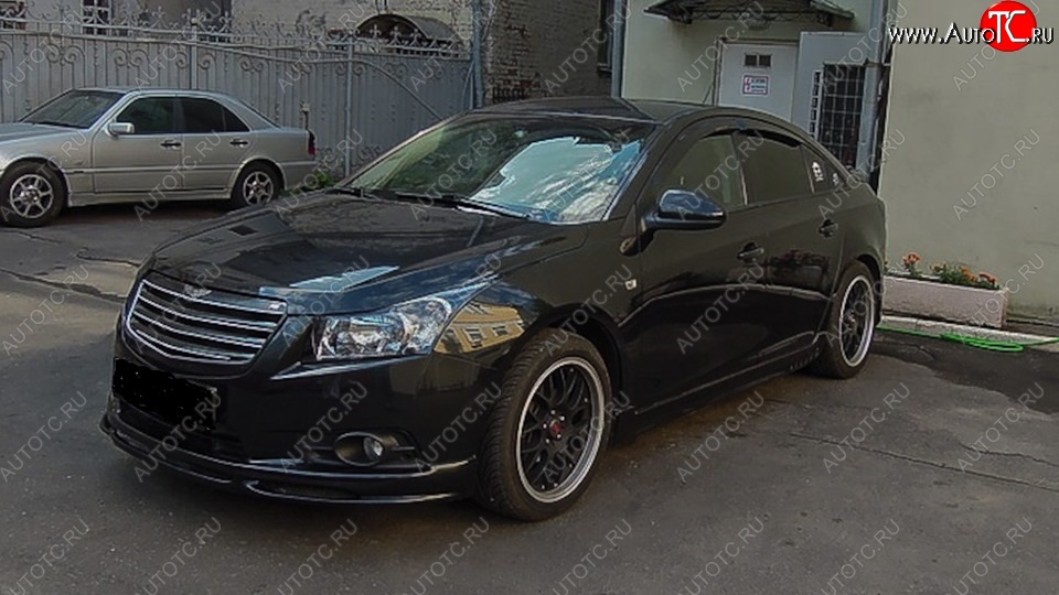 5 499 р. Накладка на передний бампер SPORT CLUB Chevrolet Cruze J300 седан дорестайлинг (2009-2012) (Неокрашенная)  с доставкой в г. Санкт‑Петербург