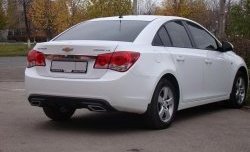 3 589 р. Диффузор заднего бампера Sport Chevrolet Cruze J300 седан дорестайлинг (2009-2012) (Глянец под окраску, Неокрашенный)  с доставкой в г. Санкт‑Петербург. Увеличить фотографию 2