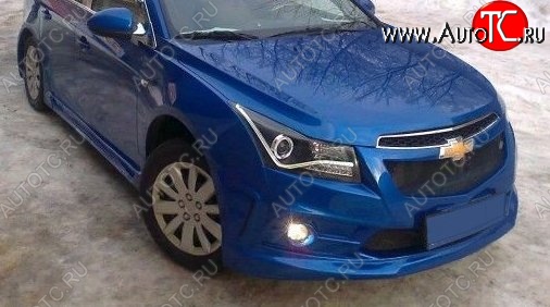 6 999 р. Передний бампер Sport  Chevrolet Cruze ( J300,  J305,  J308) (2009-2015) седан дорестайлинг, хэтчбек дорестайлинг, универсал рестайлинг (Неокрашенный)  с доставкой в г. Санкт‑Петербург