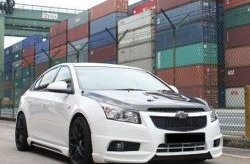 4 199 р. Пороги накладки Extrime Chevrolet Cruze J300 седан дорестайлинг (2009-2012) (Неокрашенные)  с доставкой в г. Санкт‑Петербург. Увеличить фотографию 3