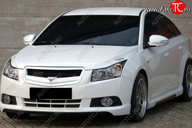 2 999 р. Решётка радиатора Road Runs style Chevrolet Cruze J300 седан дорестайлинг (2009-2012) (Неокрашенная)  с доставкой в г. Санкт‑Петербург