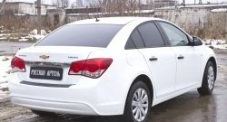 1 059 р. Защитная накладка на задний бампер RA  Chevrolet Cruze  J300 (2012-2015) седан рестайлинг  с доставкой в г. Санкт‑Петербург. Увеличить фотографию 2