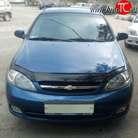 2 069 р. Дефлектор капота NovLine Chevrolet Lacetti хэтчбек (2002-2013)  с доставкой в г. Санкт‑Петербург