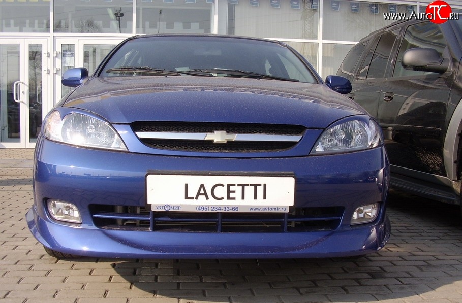 3 579 р. Накладка переднего бампера ATL Chevrolet Lacetti хэтчбек (2002-2013) (Неокрашенная)  с доставкой в г. Санкт‑Петербург