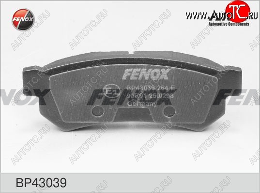 1 099 р. Колодка заднего дискового тормоза FENOX (без ушек)  Chevrolet Lacetti ( седан,  универсал,  хэтчбек) (2002-2013)  с доставкой в г. Санкт‑Петербург