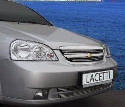 3 179 р. Декоративные вставки решетки радиатора Souz-96 Chevrolet Lacetti седан (2002-2013)  с доставкой в г. Санкт‑Петербург. Увеличить фотографию 1