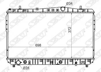 6 849 р. Радиатор двигателя SAT (пластинчатый, 1.4/1.6/1.8, МКПП/АКПП)  Chevrolet Lacetti ( седан,  универсал,  хэтчбек) (2002-2013), Chevrolet Rezzo (2000-2008), Daewoo Gentra ( KLAS) (2012-2025), Daewoo Nubira ( J150,  J200) (2000-2008), Suzuki Forenza (2004-2008)  с доставкой в г. Санкт‑Петербург. Увеличить фотографию 1