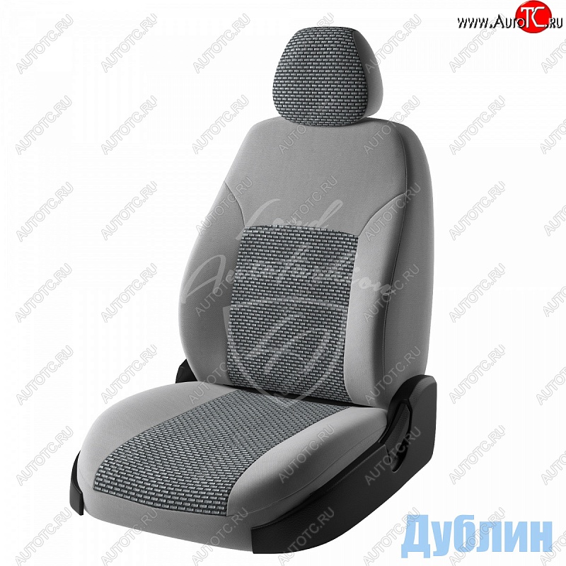 6 699 р. Чехлы для сидений Lord Autofashion Дублин (жаккард) Chevrolet Lacetti универсал (2002-2013) (Серый, вставка Сеул Серый)  с доставкой в г. Санкт‑Петербург