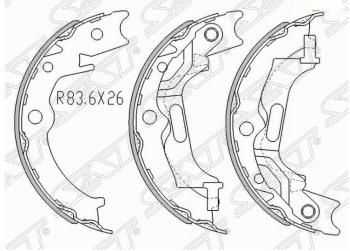 1 659 р. Комплект колодок стояночного тормоза SAT  Chevrolet Lacetti ( седан,  универсал,  хэтчбек) (2002-2013)  с доставкой в г. Санкт‑Петербург. Увеличить фотографию 1