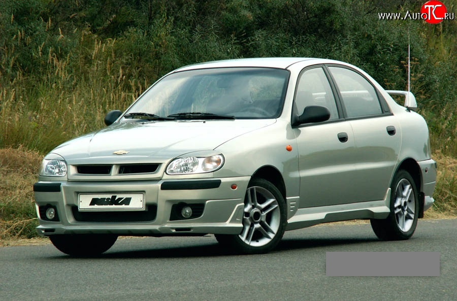 1 849 р. Решётка радиатора Nika Chevrolet Lanos T100 седан (2002-2017) (Неокрашенная)  с доставкой в г. Санкт‑Петербург