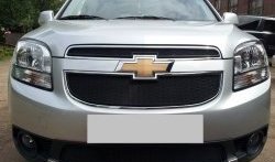 1 469 р. Сетка воздухозаборника переднего бампера Russtal  Chevrolet Orlando (2011-2018)  с доставкой в г. Санкт‑Петербург. Увеличить фотографию 1