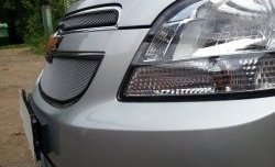 1 539 р. Сетка воздухозаборника переднего бампера Russtal  Chevrolet Orlando (2011-2018) (хром)  с доставкой в г. Санкт‑Петербург. Увеличить фотографию 3