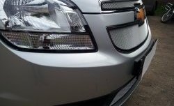 1 539 р. Сетка воздухозаборника переднего бампера Russtal  Chevrolet Orlando (2011-2018) (хром)  с доставкой в г. Санкт‑Петербург. Увеличить фотографию 4