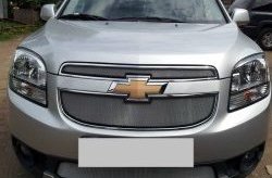 1 539 р. Сетка в решетку радиатора (нижняя) Russtal  Chevrolet Orlando (2011-2018) (хром)  с доставкой в г. Санкт‑Петербург. Увеличить фотографию 5