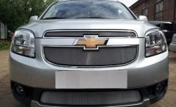 1 539 р. Сетка в решетку радиатора (нижняя) Russtal  Chevrolet Orlando (2011-2018) (хром)  с доставкой в г. Санкт‑Петербург. Увеличить фотографию 1