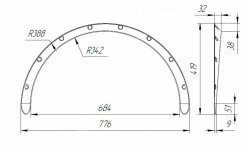 2 769 р. Универсальные накладки на колёсные арки RA (30 мм) Lifan Cebrium (2013-2024) (Шагрень: 4 шт. (2 мм))  с доставкой в г. Санкт‑Петербург. Увеличить фотографию 1