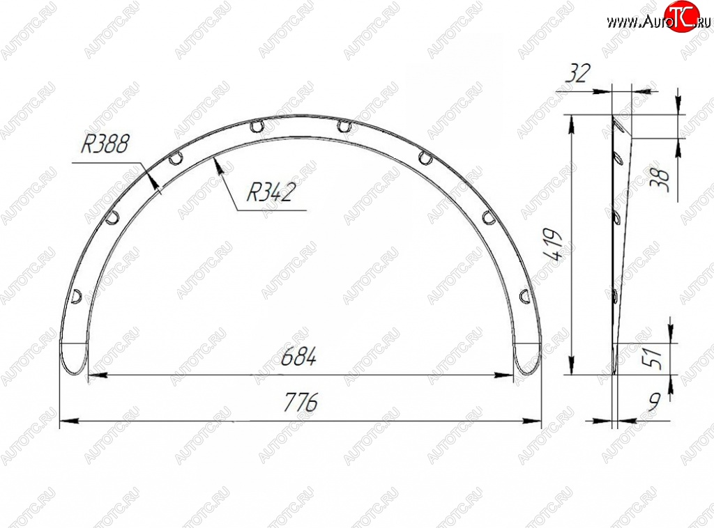 2 769 р. Универсальные накладки на колёсные арки RA (30 мм) Ford Ka+ дорестайлинг (2016-2018) (Шагрень: 4 шт. (2 мм))  с доставкой в г. Санкт‑Петербург