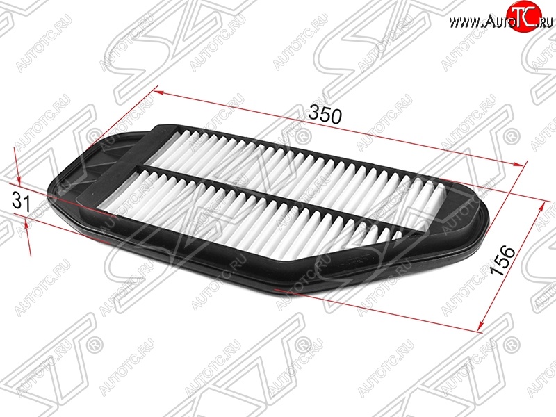 299 р. Фильтр воздушный двигателя SAT (1,0 / 1,2)  Chevrolet Spark  M300 (2010-2015), Ravon R2 (2016-2024)  с доставкой в г. Санкт‑Петербург