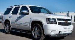 21 899 р. Защита переднего бампера (2 трубыØ76 и 42 мм, нержавейка) Russtal Chevrolet Tahoe GMT900 5 дв. (2006-2013)  с доставкой в г. Санкт‑Петербург. Увеличить фотографию 4