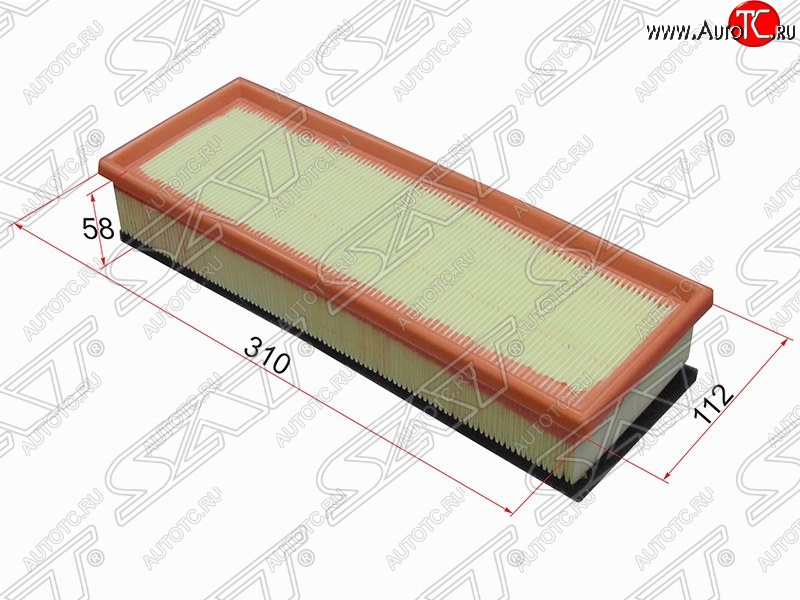 359 р. Фильтр воздушный двигателя SAT (310х112х58 mm)  CITROEN Berlingo (B9), C2, C3 (FC/FN,  дорестайлинг), C3 Picasso (рестайлинг), C4, C4 picasso (UD), Peugeot 1007, 207 (WK,  WA,  WC), 307 (универсал,  хэтчбэк 3 дв.,  хэтчбэк 5 дв.), 308 (T7), Partner (Tepee)  с доставкой в г. Санкт‑Петербург