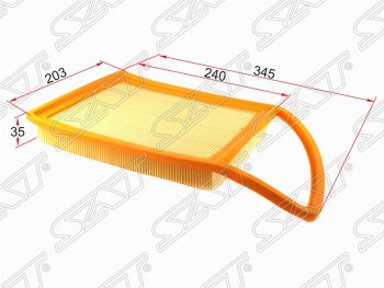 Фильтр воздушный двигателя SAT (345/240х203х35 mm) CITROEN Berlingo (B9), C4 (B7), Jumpy, Peugeot 3008, 408, 5008 (T8), 508 (универсал,  седан), Expert (G9)