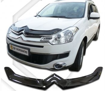 Дефлектор капота CA Plastic (черный) CITROEN C-crosser (2007-2012)