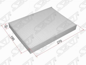 229 р. Фильтр салонный SAT (270х175х32 mm)  CITROEN C5 ( RD,  RW) (2008-2017), Peugeot 407 ( седан,  универсал) (2004-2011)  с доставкой в г. Санкт‑Петербург. Увеличить фотографию 1