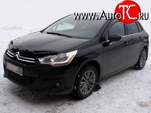 2 879 р. Дефлектор капота NovLine (хетчбек) CITROEN C4 B7 хэтчбэк 5 дв. (2011-2018)  с доставкой в г. Санкт‑Петербург