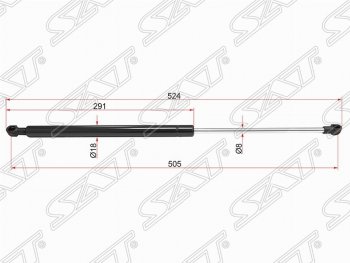 Газовый упор капота SAT CITROEN C5 X40 дорестайлинг,лифтбэк (2000-2004)