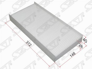 279 р. Фильтр салонный SAT (312х148х40 mm)  CITROEN C5  X40 (2000-2004), Peugeot 407 ( седан,  универсал) (2004-2011)  с доставкой в г. Санкт‑Петербург. Увеличить фотографию 1