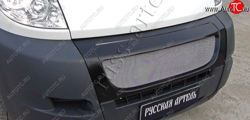 5 499 р. Решетка радиатора RA (с металлической сеткой) CITROEN Jumper 250 (2006-2014) (Глянец под окраску, Неокрашенная)  с доставкой в г. Санкт‑Петербург