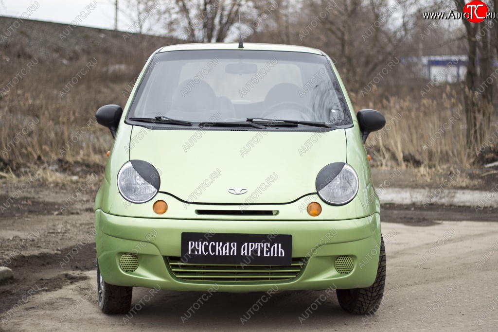 369 р. Реснички на фары RA  Daewoo Matiz  M100 (1998-2000) дорестайлинг (Неокрашенные)  с доставкой в г. Санкт‑Петербург