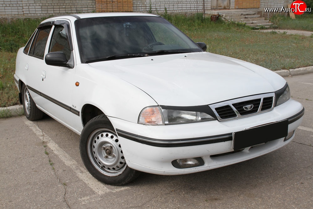 619 р. Реснички RA на фары  Daewoo Nexia  дорестайлинг (1995-2008) (Неокрашенные)  с доставкой в г. Санкт‑Петербург