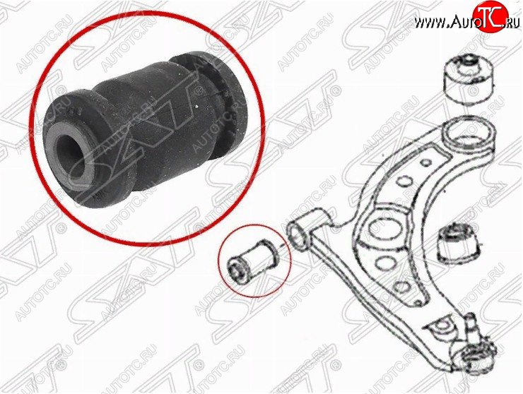 339 р. Сайлентблок переднего нижнего рычага SAT (передний)  Daihatsu Boon  M300 хэтчбэк 5 дв. (2004-2006), Toyota RAV4  CA20 (2000-2005)  с доставкой в г. Санкт‑Петербург