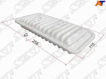 Фильтр воздушный SAT Daihatsu Boon (M600), Toyota Echo (XP10), Passo (1,  2), Platz (рестайлинг), Ractis, Vitz (XP10,  XP90), Yaris (XP10,  XP90)