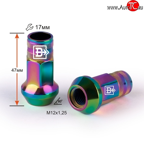 259 р. Колёсная гайка Вектор M12 1.25    с доставкой в г. Санкт‑Петербург