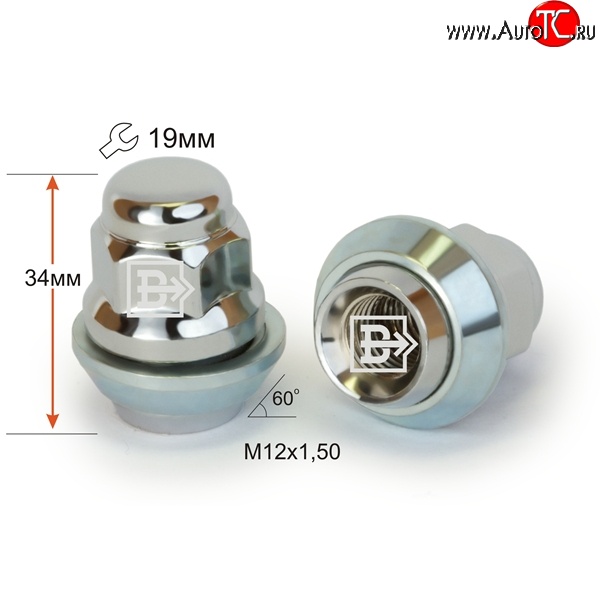 172 р. Колёсная гайка Вектор M12 1.5    с доставкой в г. Санкт‑Петербург