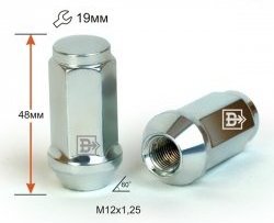 169 р. Колёсная гайка Вектор M12 1.25    с доставкой в г. Санкт‑Петербург. Увеличить фотографию 1