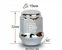 Колёсная гайка Вектор M12 1.5 Лада XRAY Cross (2018-2022) 