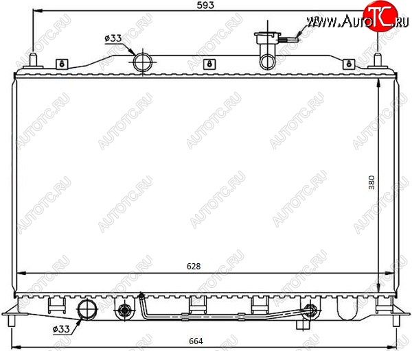 6 949 р. Радиатор двигателя SAT (пластинчатый,1.6, МКПП/АКПП) Hyundai Accent седан ТагАЗ (2001-2012)  с доставкой в г. Санкт‑Петербург