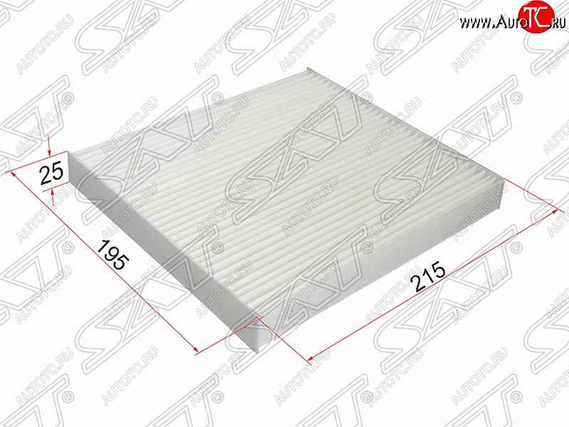 289 р. Фильтр салонный SAT (215х195х25 mm)  Dodge Caliber, Jeep Caliber, Mazda 2/Demio (DY), 6 (GG,  GG, GY,  GH), Atenza (GG), CX-7 (ER)  с доставкой в г. Санкт‑Петербург