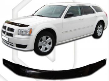 1 899 р. Дефлектор капота CA-Plastic  Dodge Magnum (2004-2008) (Classic черный, Без надписи)  с доставкой в г. Санкт‑Петербург. Увеличить фотографию 1