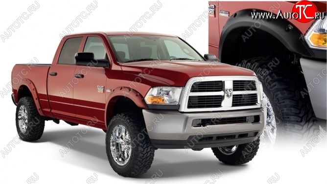 23 749 р. Накладки на колёсные арки BUSHWACKER DESIGN Dodge Ram DJ, DS (2008-2012) (Неокрашенные)  с доставкой в г. Санкт‑Петербург