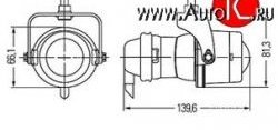 4 799 р. Универсальная противотуманная фара Hella Micro DE 1NL 008 090-047 Audi A5 8T дорестайлинг, лифтбэк (2007-2011)  с доставкой в г. Санкт‑Петербург. Увеличить фотографию 2