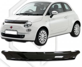 Дефлектор капота CA-Plastic Fiat (Фиат) 500  312,FF (2007-2020) 312,FF дорестайлинг хэтчбэк 3 дв., рестайлинг хэтчбэк 3 дв.