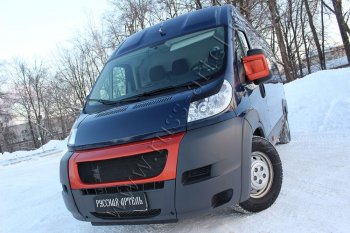 669 р. Реснички на фары (глянец) RA  Fiat Ducato  250 (2006-2014) (Неокрашенные)  с доставкой в г. Санкт‑Петербург. Увеличить фотографию 3