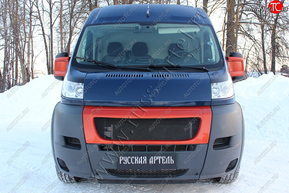 669 р. Реснички на фары (глянец) RA  Fiat Ducato  250 (2006-2014) (Неокрашенные)  с доставкой в г. Санкт‑Петербург