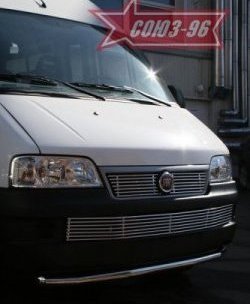 11 564 р. Защита переднего бампера одинарная Souz-96 (d60) Fiat Ducato 250 (2006-2014)  с доставкой в г. Санкт‑Петербург. Увеличить фотографию 2