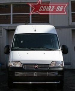 11 564 р. Защита переднего бампера одинарная Souz-96 (d60) Fiat Ducato 250 (2006-2014)  с доставкой в г. Санкт‑Петербург. Увеличить фотографию 3